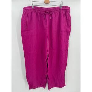 COPY - Athleta Pink Capri Pants with Elastic Waistband and Relaxed Fit